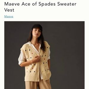 Mauve Anthropologie Sweater Vest. Ace of Spades. ISO ISO ISO